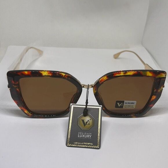 VG Tortoise Cat Eye Women’s Sunglasses - Picture 2 of 3